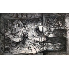 Muhammad Yousuf, 24 x 42 Inch, Acrylic on Canvas, Figurative Painting, AC-MYSF-042